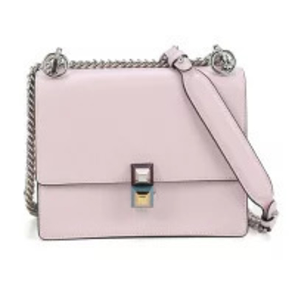 Fendi Crossbody Bag Kanai Chain Leather Pink